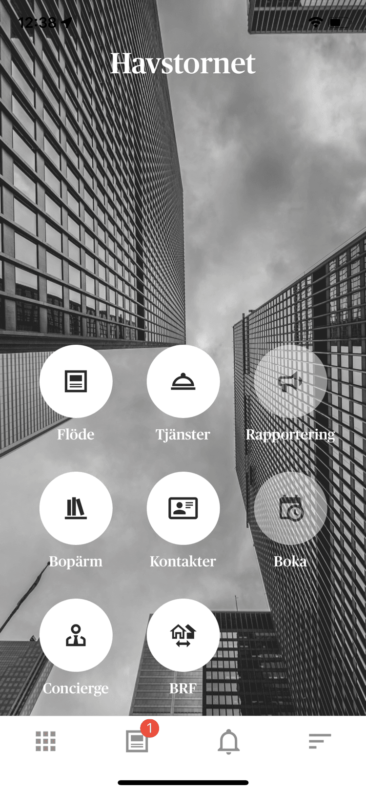 A screenshot of the user interface of the Youmoni Living App